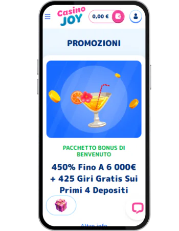 CasinoJoy Attiva le offerte promozionali