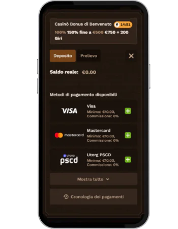 FatPirate Trasferisci denaro sul conto